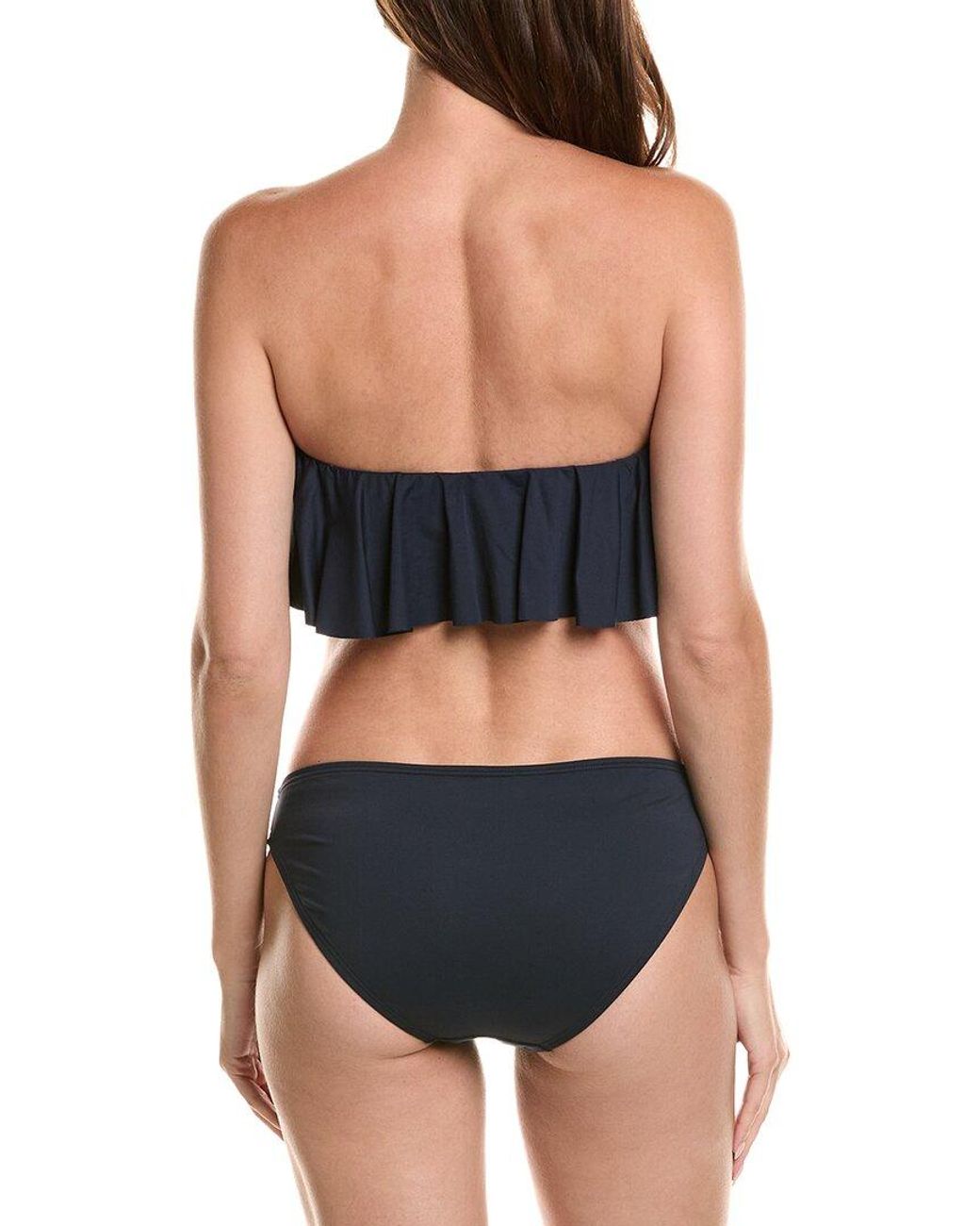 Kate Spade Black 2Pc Bandeau Bikini Set