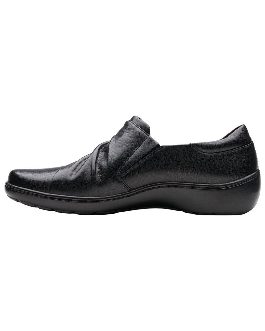 Clarks Black Cora Aubrie Leather Loafer