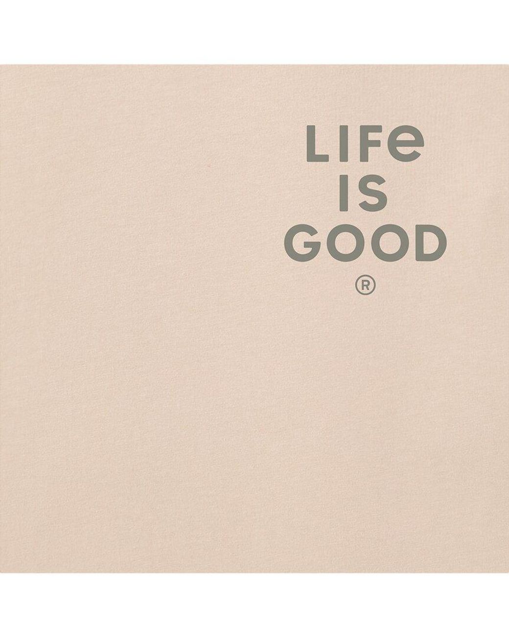 Life Is Good. Natural Crusher Tee for men