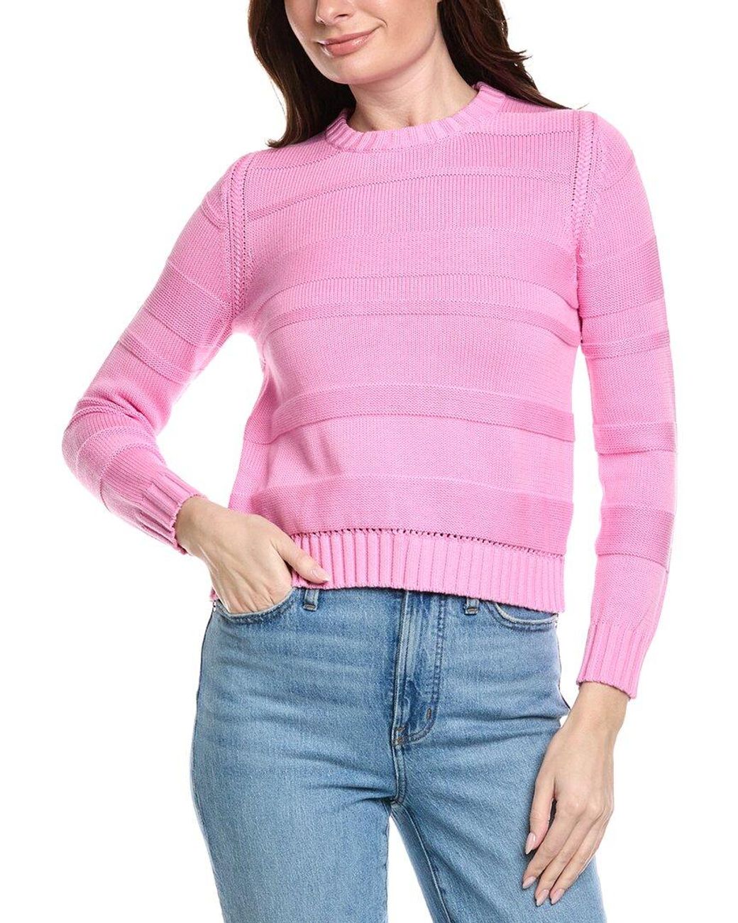 Hannah Rose Jessie Textured Stripe Pullover