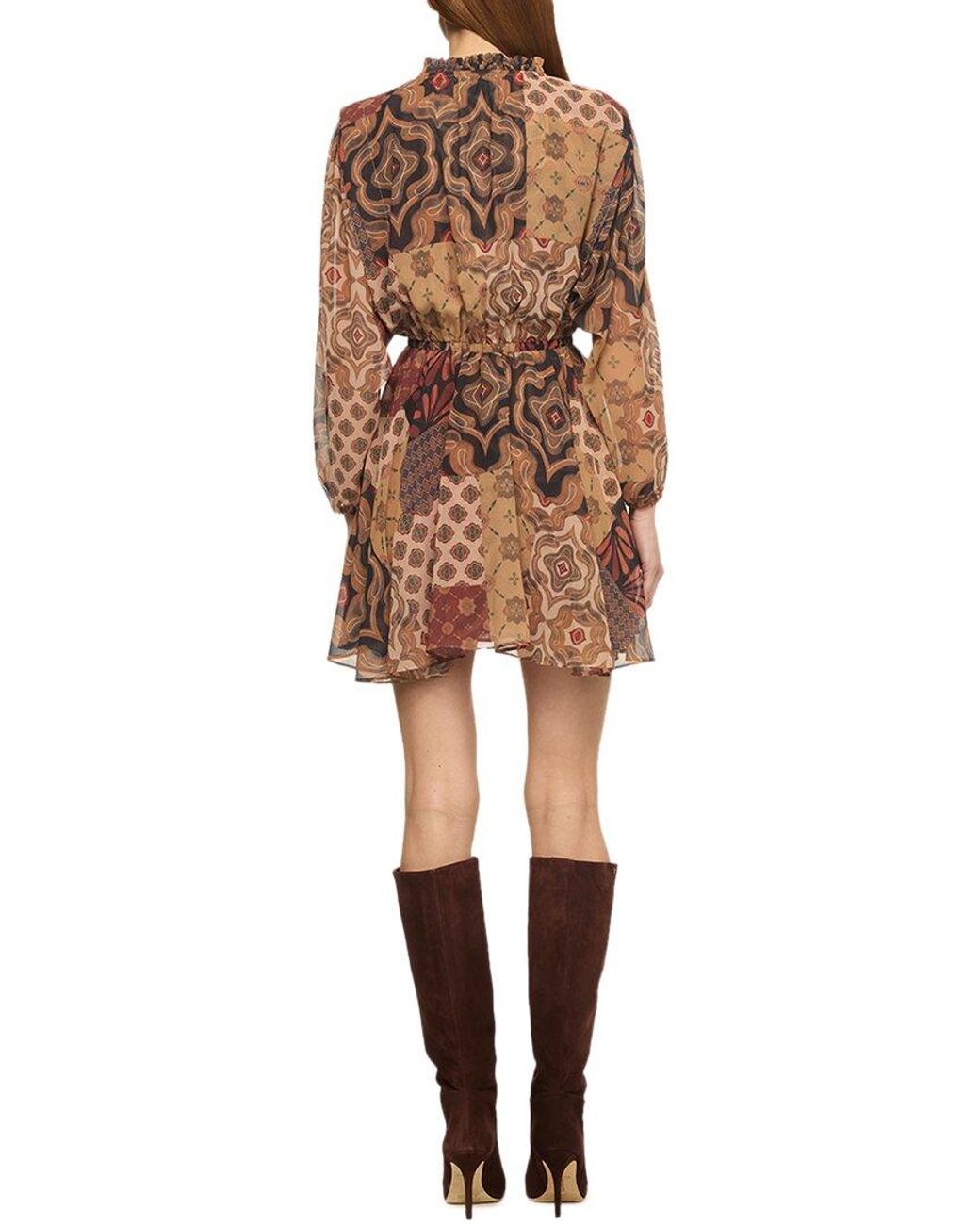 MISA Los Angles Brown Molly Dress
