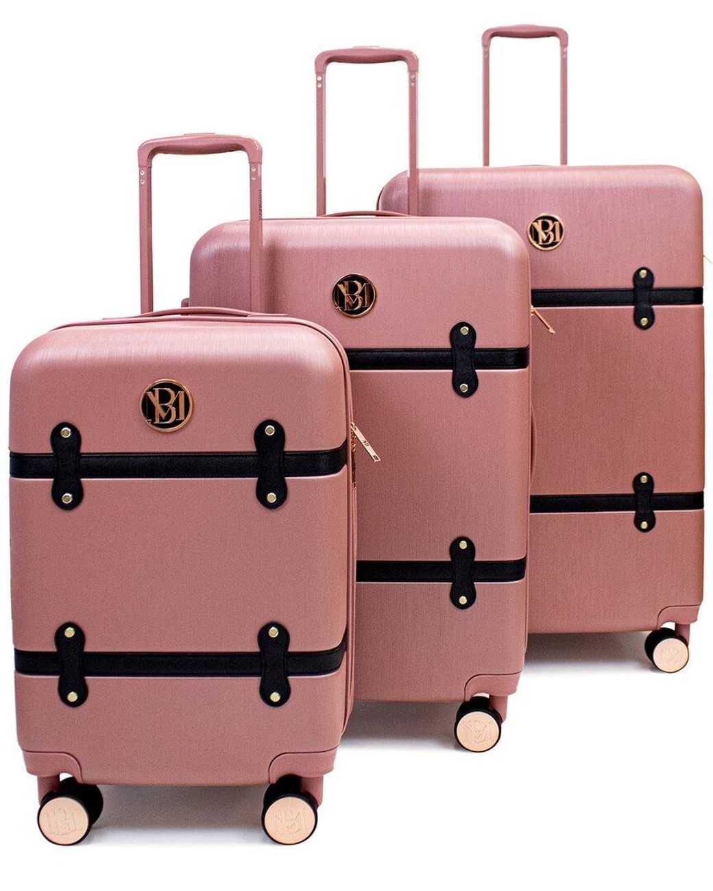 Badgley Mischka Grace Expandable Luggage Set in Pink | Lyst UK
