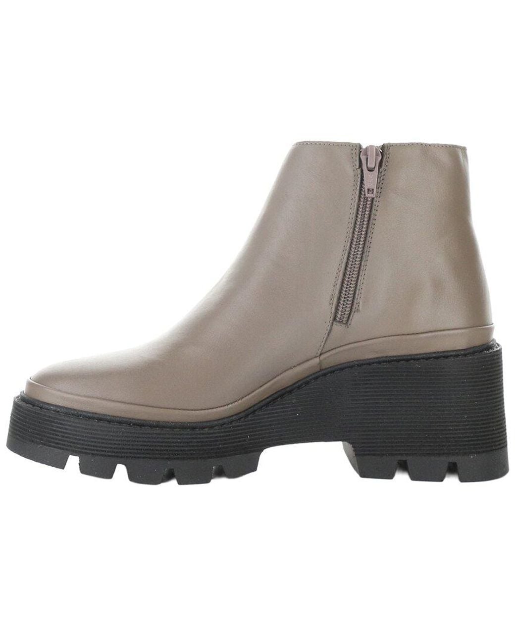 Bos. & Co. Gray Gais Leather Boot