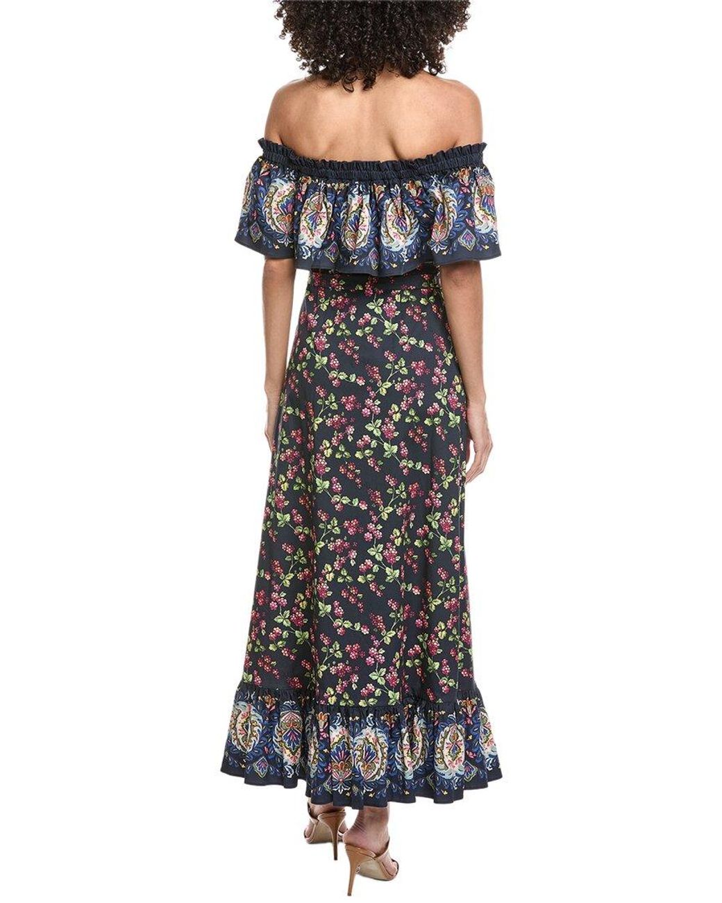 Etro Black Printed Maxi Dress