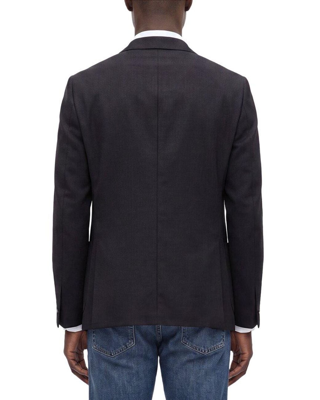 Kilgour Blue Wool Jacket for men