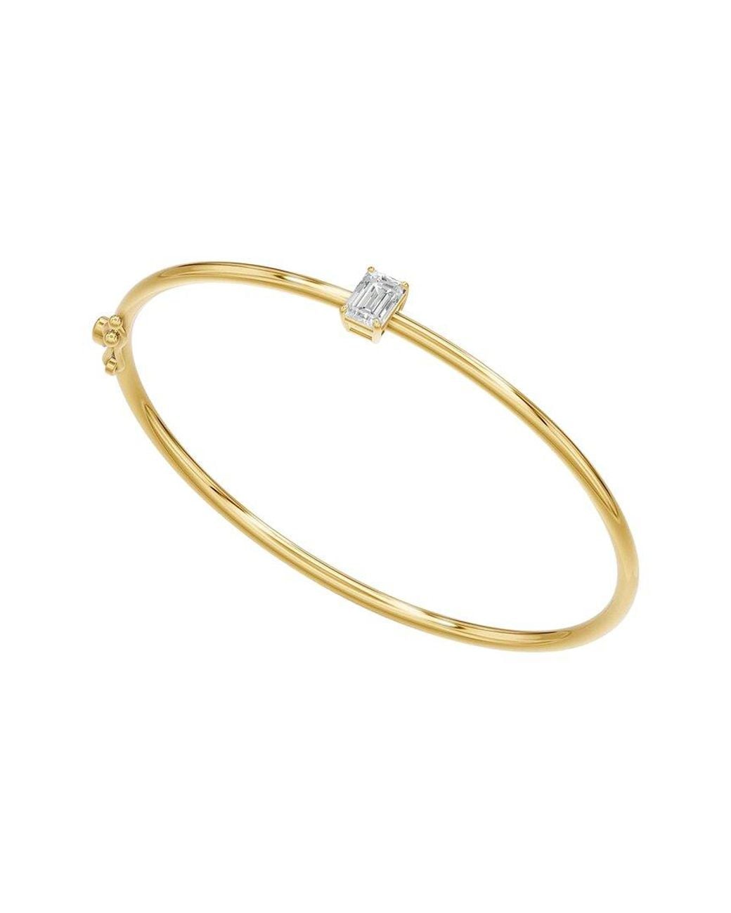 Lab Grown Diamonds Metallic 18K Over 1.00 Ct. Tw. Lab-Grown Diamond Bracelet