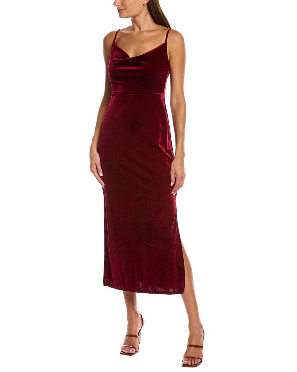 Taylor Velvet Maxi Dress in Red Lyst