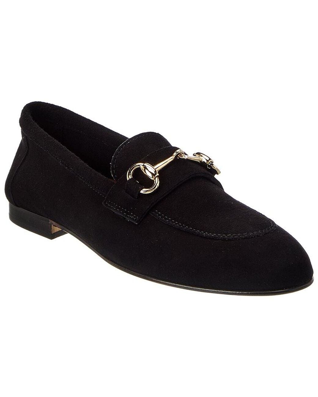 M by Bruno Magli Black Cassie Suede Loafer