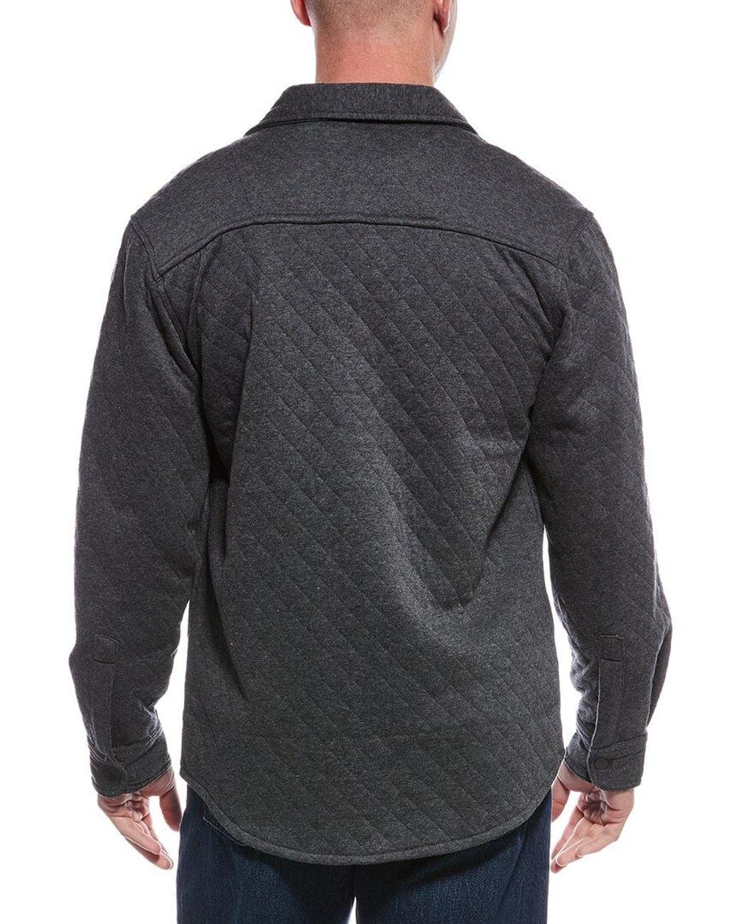 Vintage 1946 Black Diamond Quilted Shirt Jacket for men