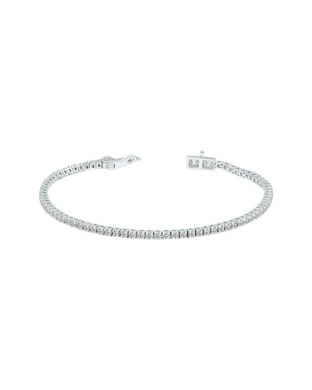 Lab Grown Diamonds White 14K 2.00 Ct. Tw. Lab Grown Diamond Tennis Bracelet