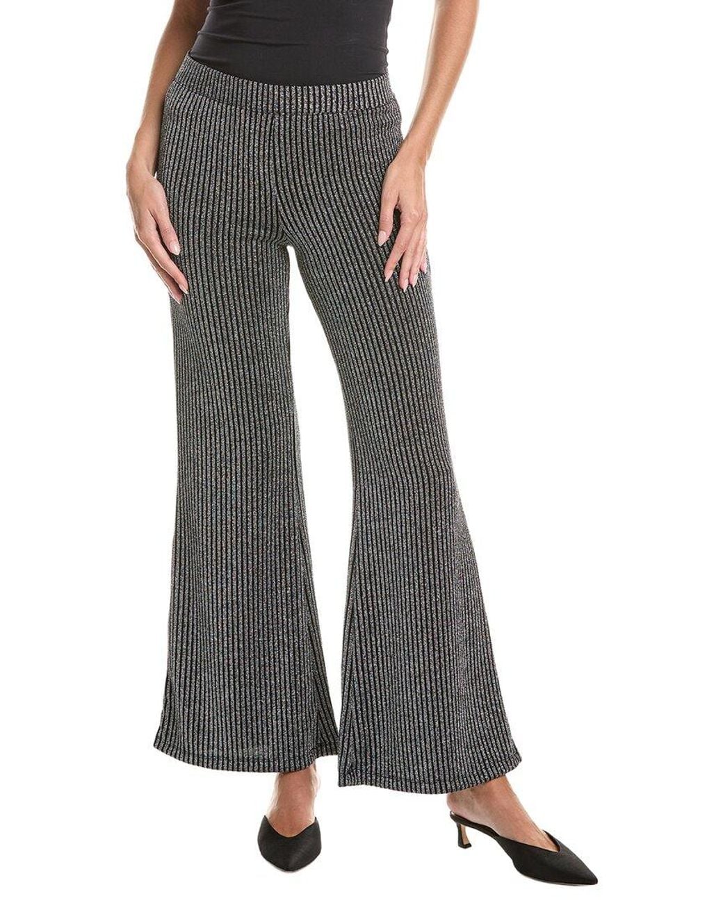 Johnny Was Gray Jenna Metallic Easy Pant