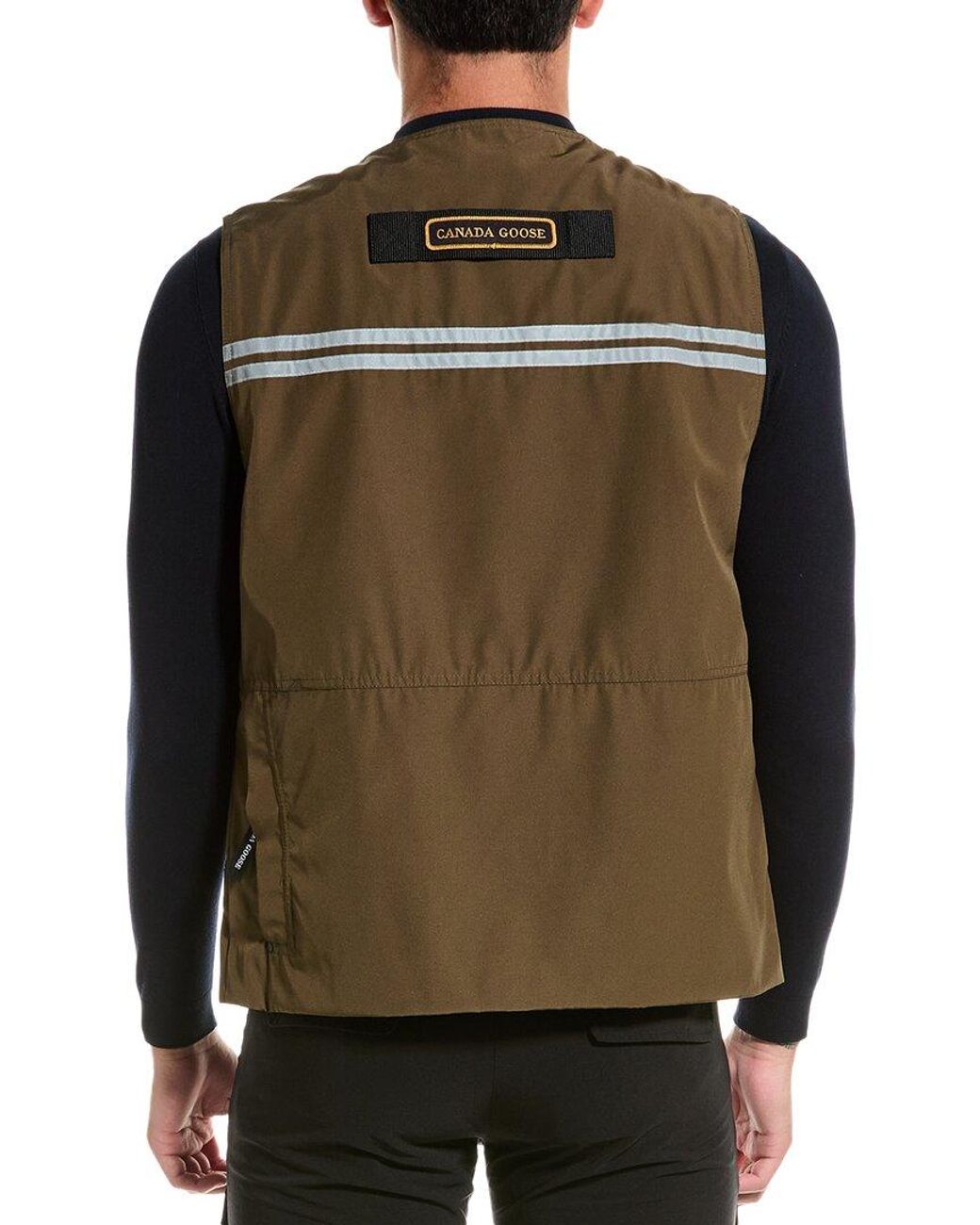 Canada Goose Black Lightweight Reflective Vest for men