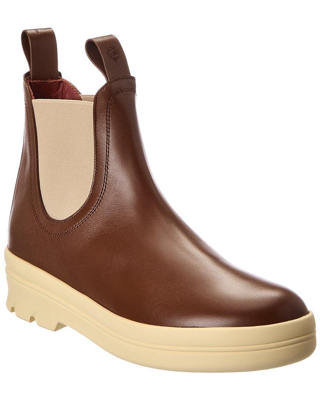 Loro Piana Brown Leather Bootie