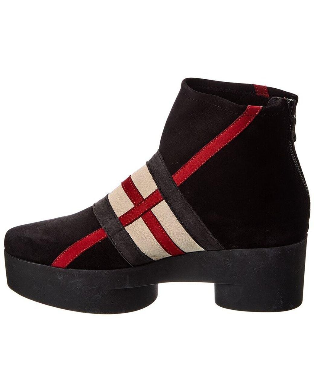 Arche Black Six007 Suede Platform Boot