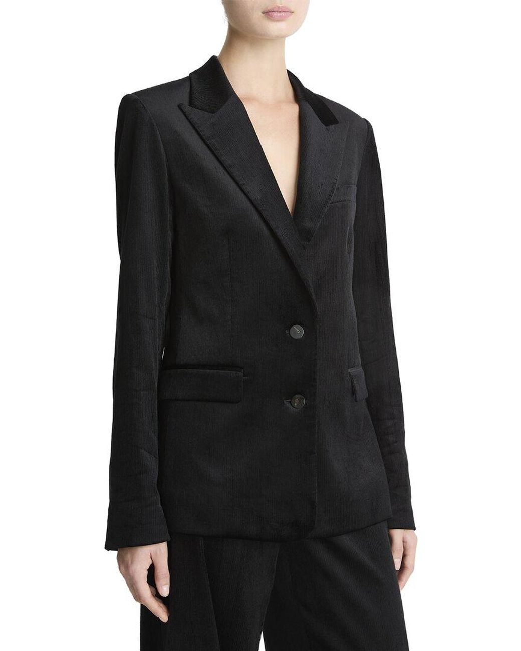 Vince Black Velvet Blazer