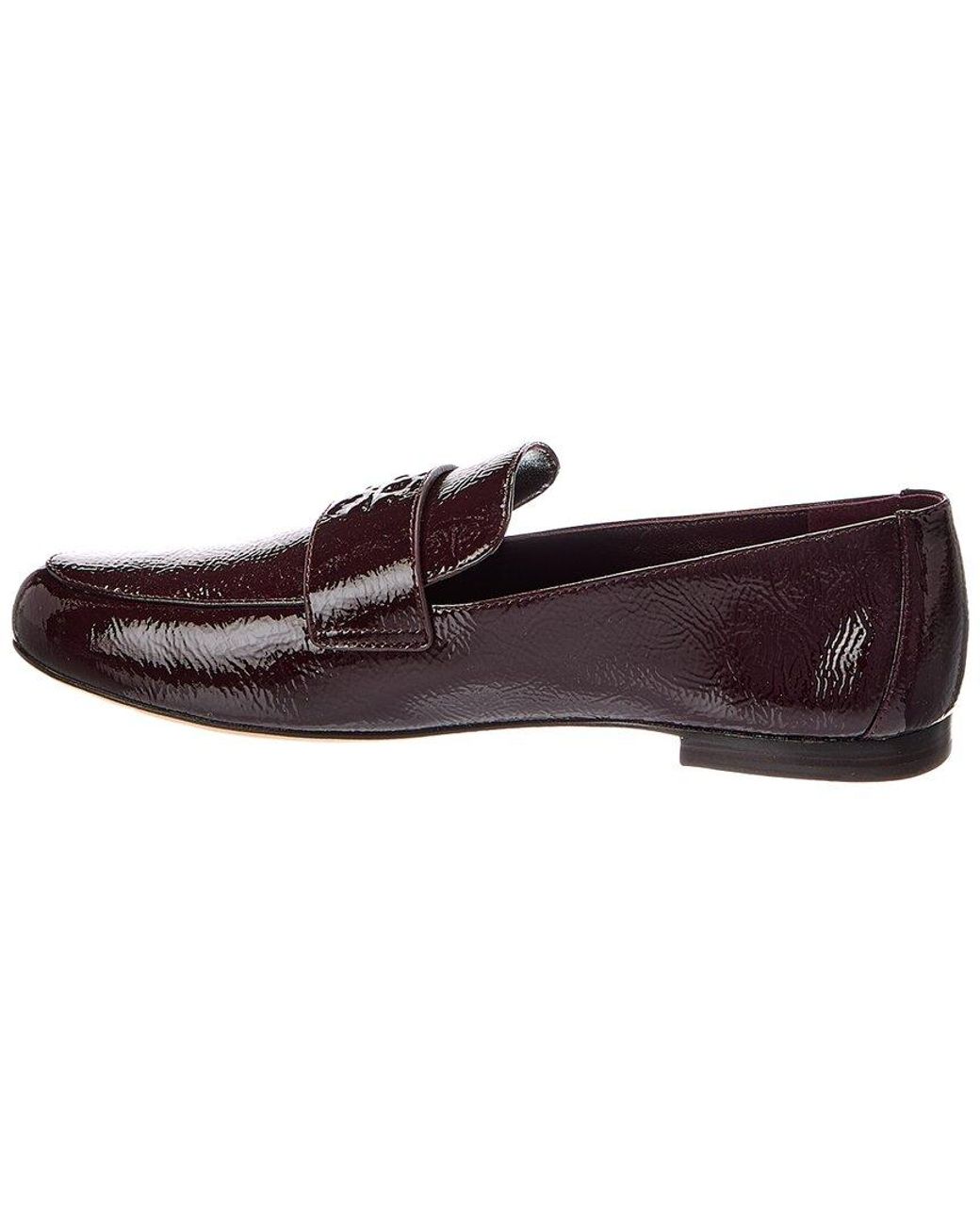 Tory Burch Brown Mini Everly Patent Loafer
