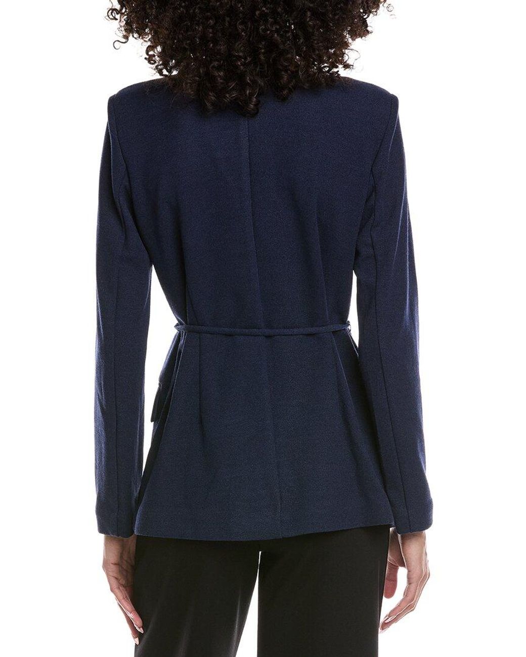 Vince Camuto Blue Belted Cardigan Jacket