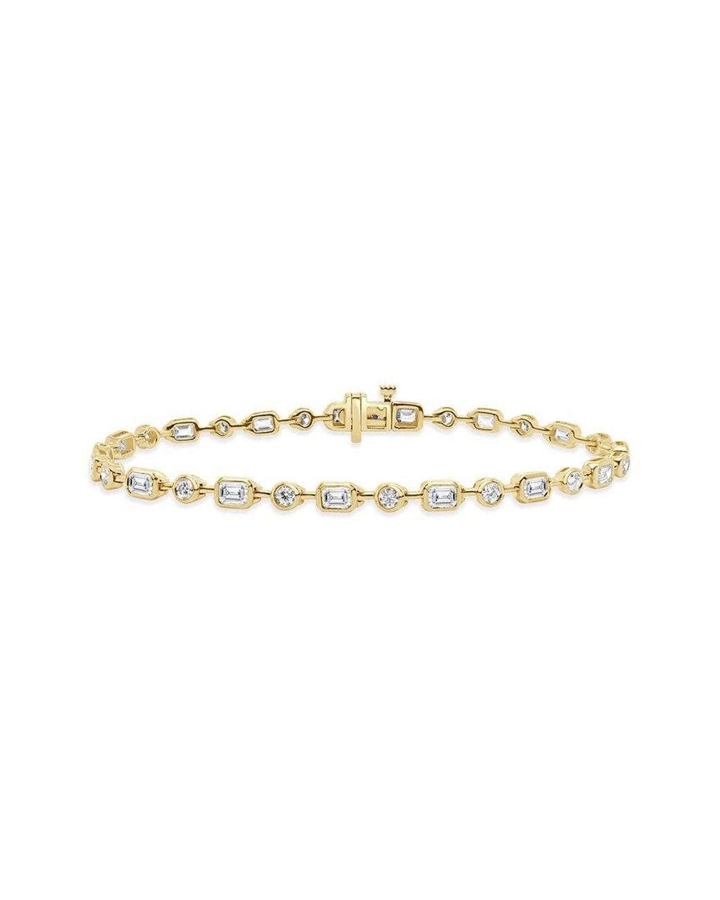 Sabrina Designs White 14K 3.07 Ct. Tw. Diamond Stackable Bracelet