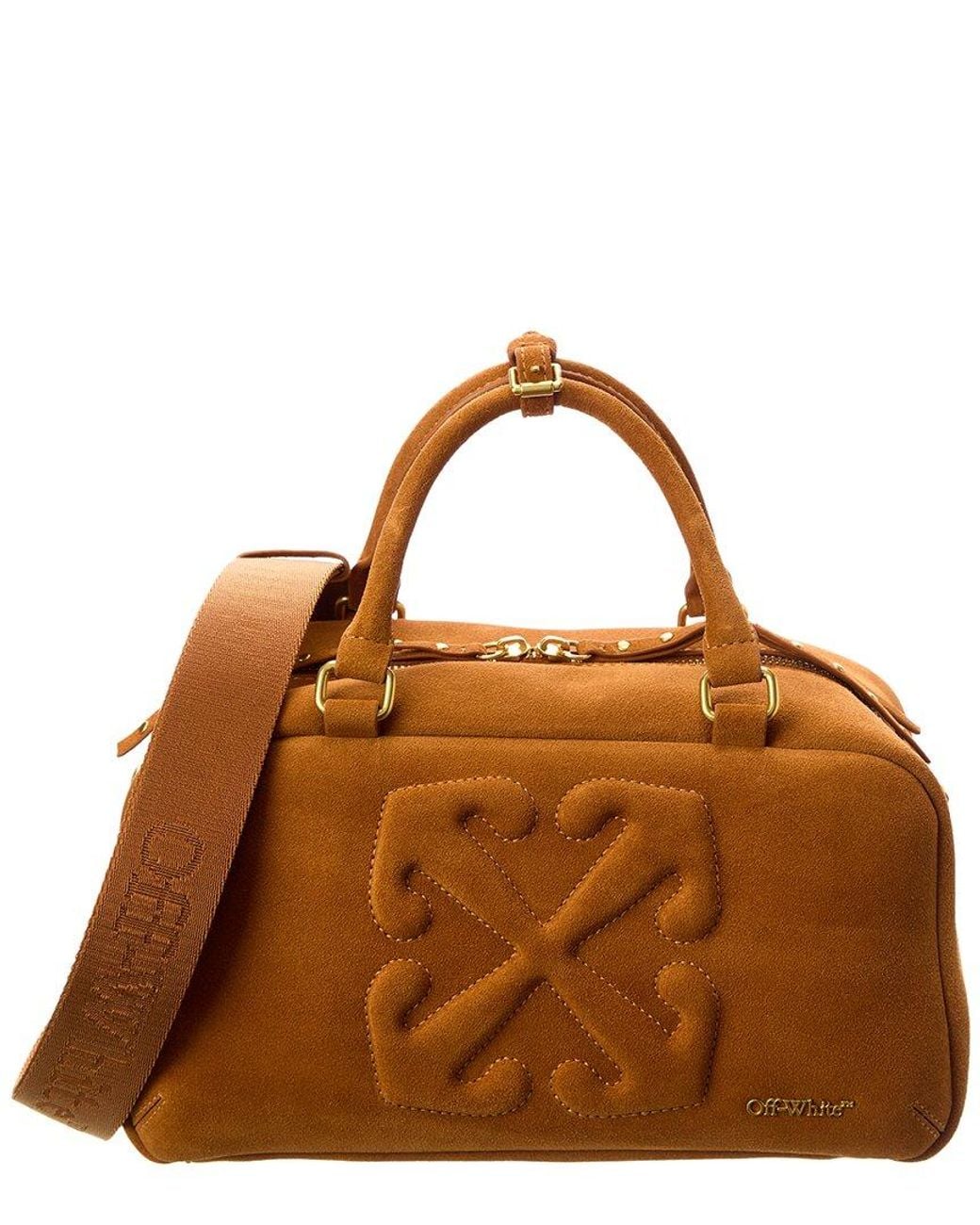 Off-White c/o Virgil Abloh Brown All Day Suede Satchel