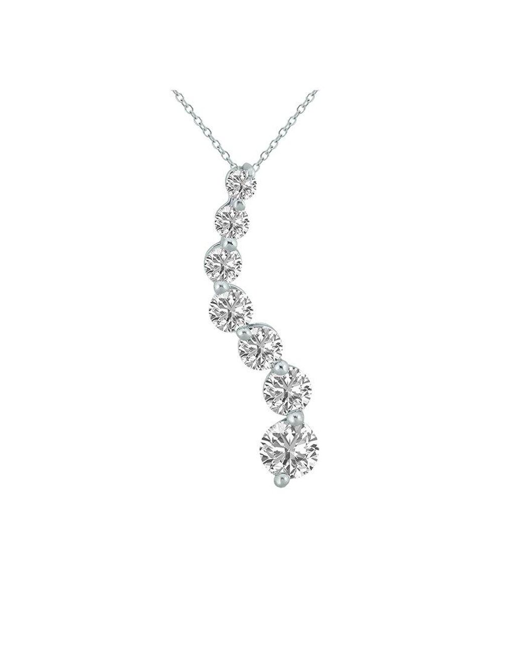 Lab Grown Diamonds White 14K 1.50 Ct. Tw. Lab Grown Diamond Necklace