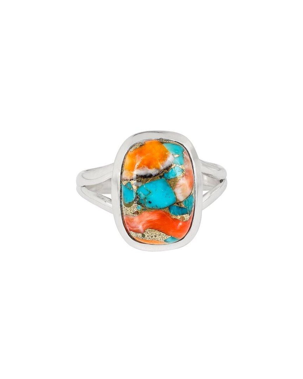TIRAMISU White 0.68 Ct. Tw. Oyster Copper Ring