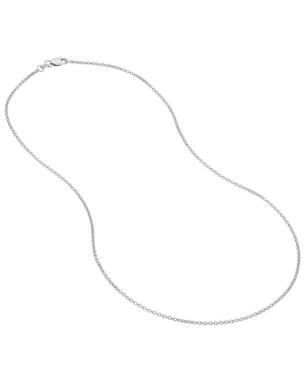 HAWLEY ST White 14K Rolo Necklace