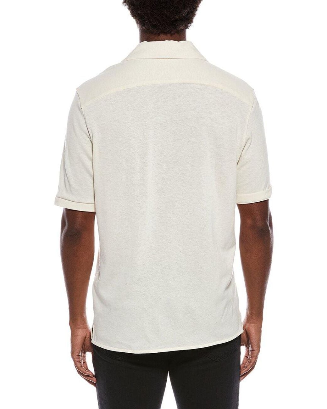 Isaia White Sport Shirt for men