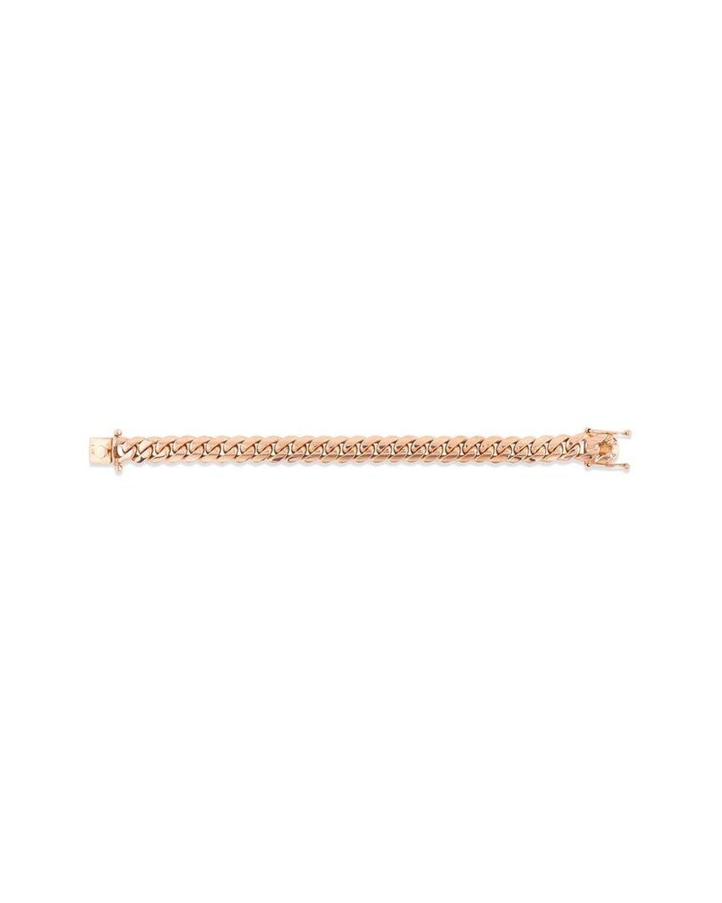 Diana M Pink Fine Jewelry 18K Rose Curb Link Bracelet