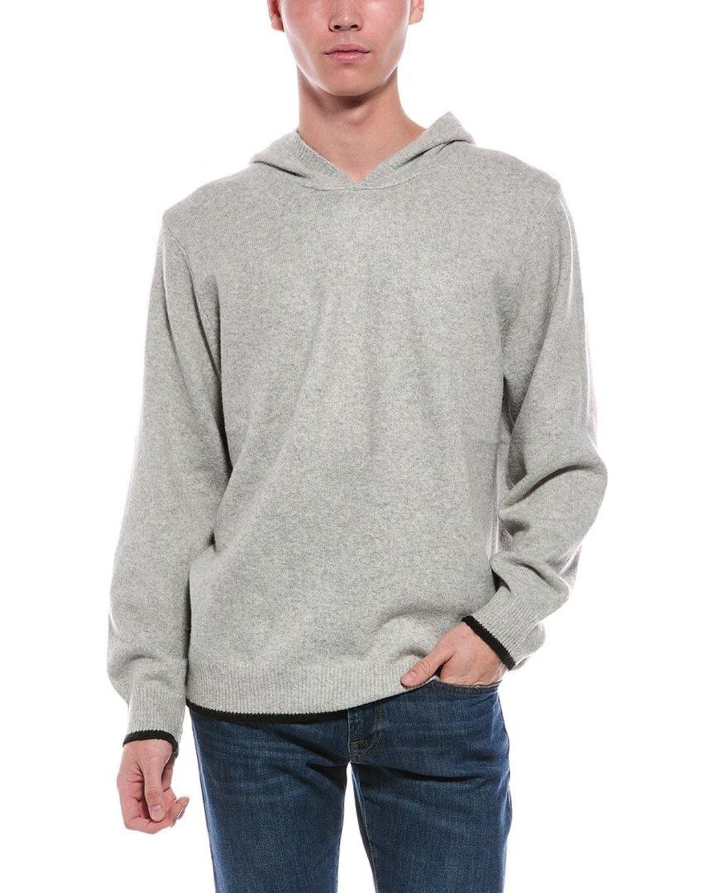 Scotch & Soda Gray Super Soft Sweater Hoodie for men