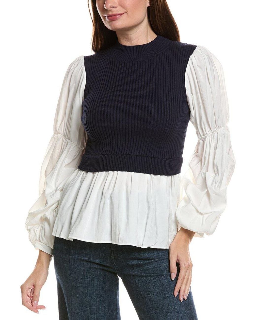 English Factory Black Blouse