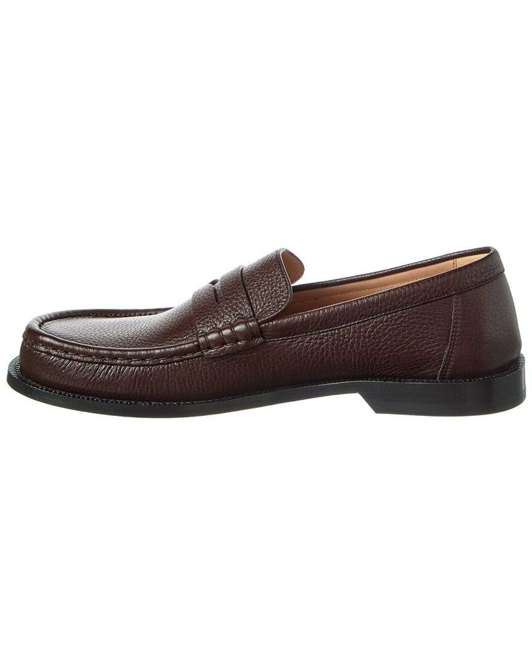 Loewe Brown Leather Loafer for men