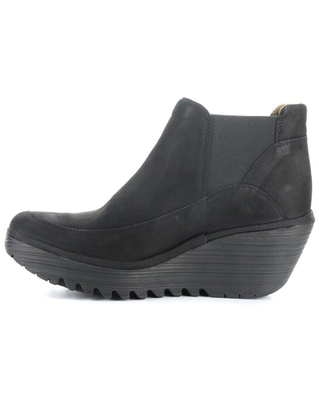 Fly London Black Yofi Suede Boot