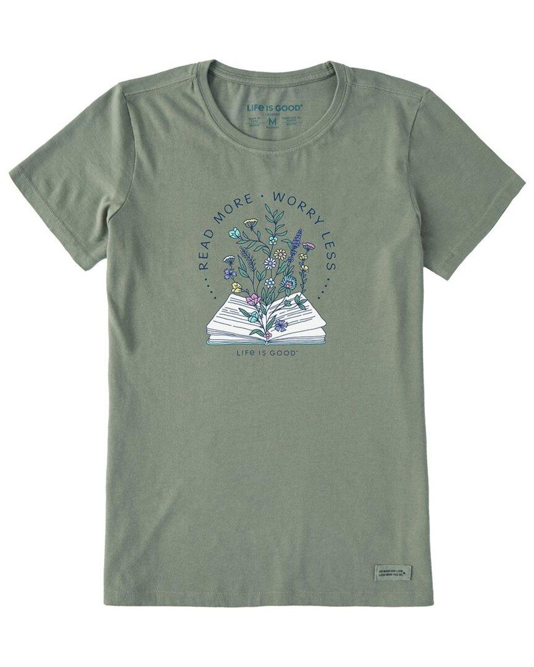 Life Is Good. Green Crusher-Lite T-Shirt