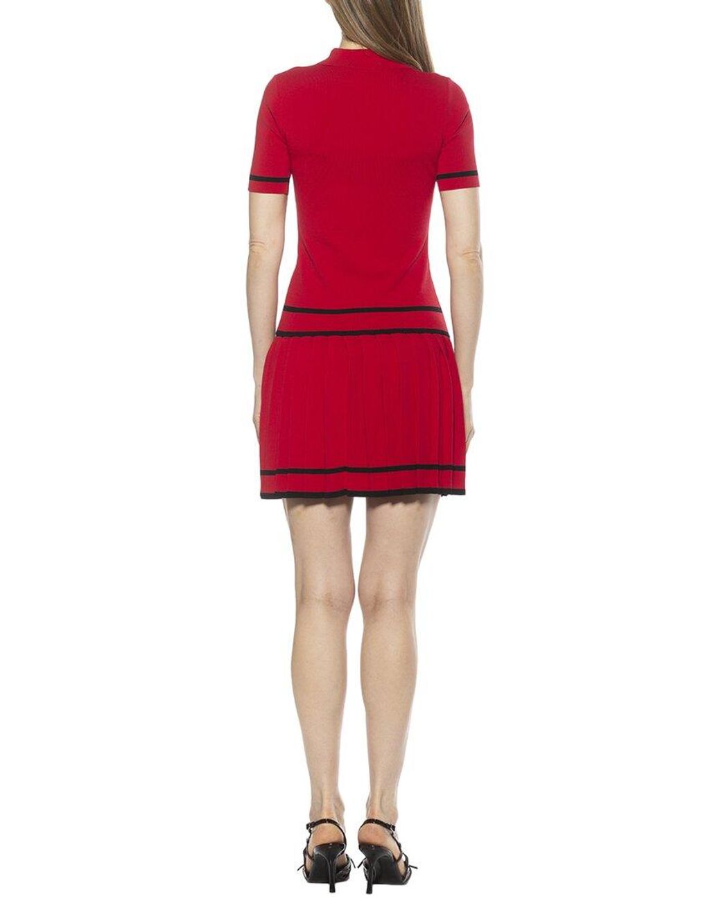 Alexia Admor Red Lucinda A-Line Dress