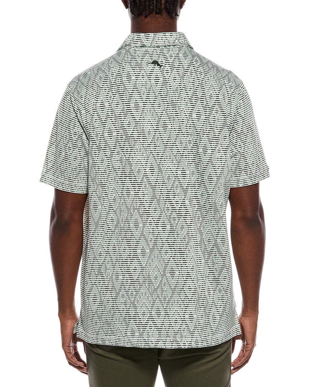 Tommy Bahama Gray Costa Wave Diamond Club Shirt for men