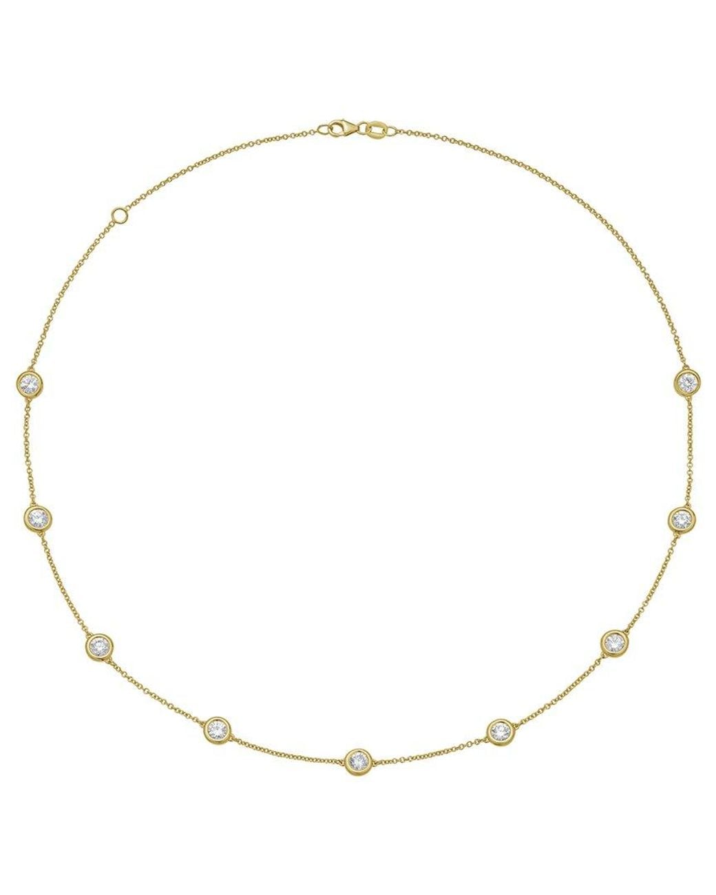 Diana M Natural Diana M. 14K 5.00 Ct. Tw. Lab-Grown Diamond Necklace