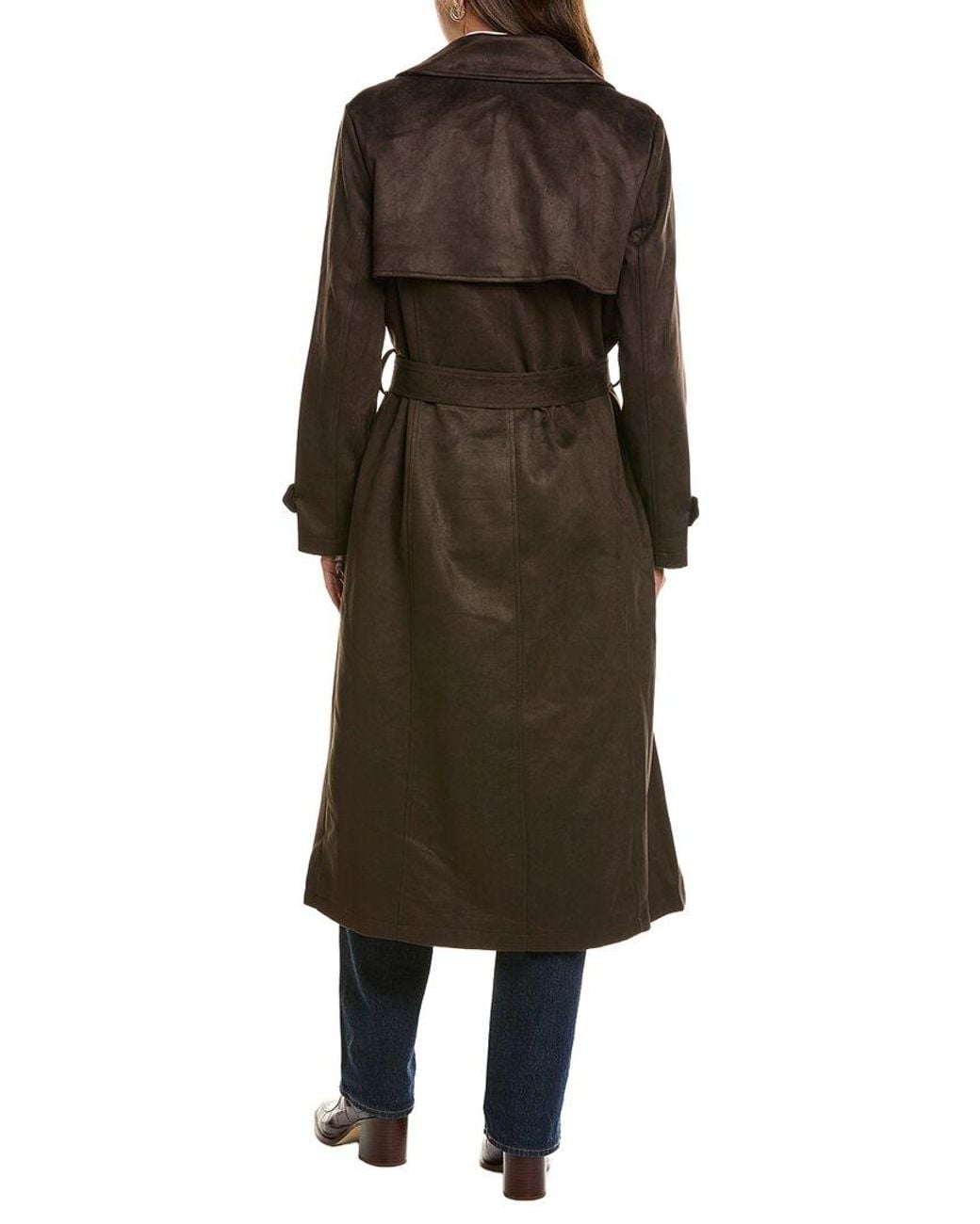 NVLT Brown Maxi Length Trench Coat