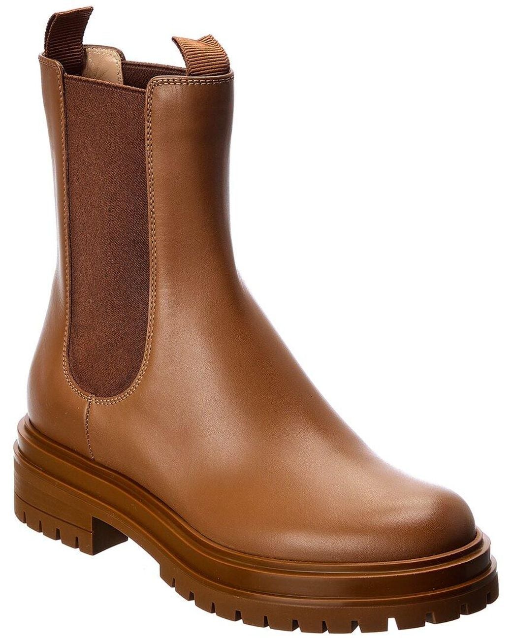 Gianvito Rossi Brown Chester Leather Boot