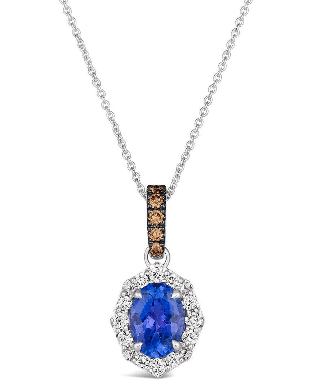 Le Vian Blue Le Vian 14K 1.03 Ct. Tw. Diamond & Tanzanite Pendant Necklace