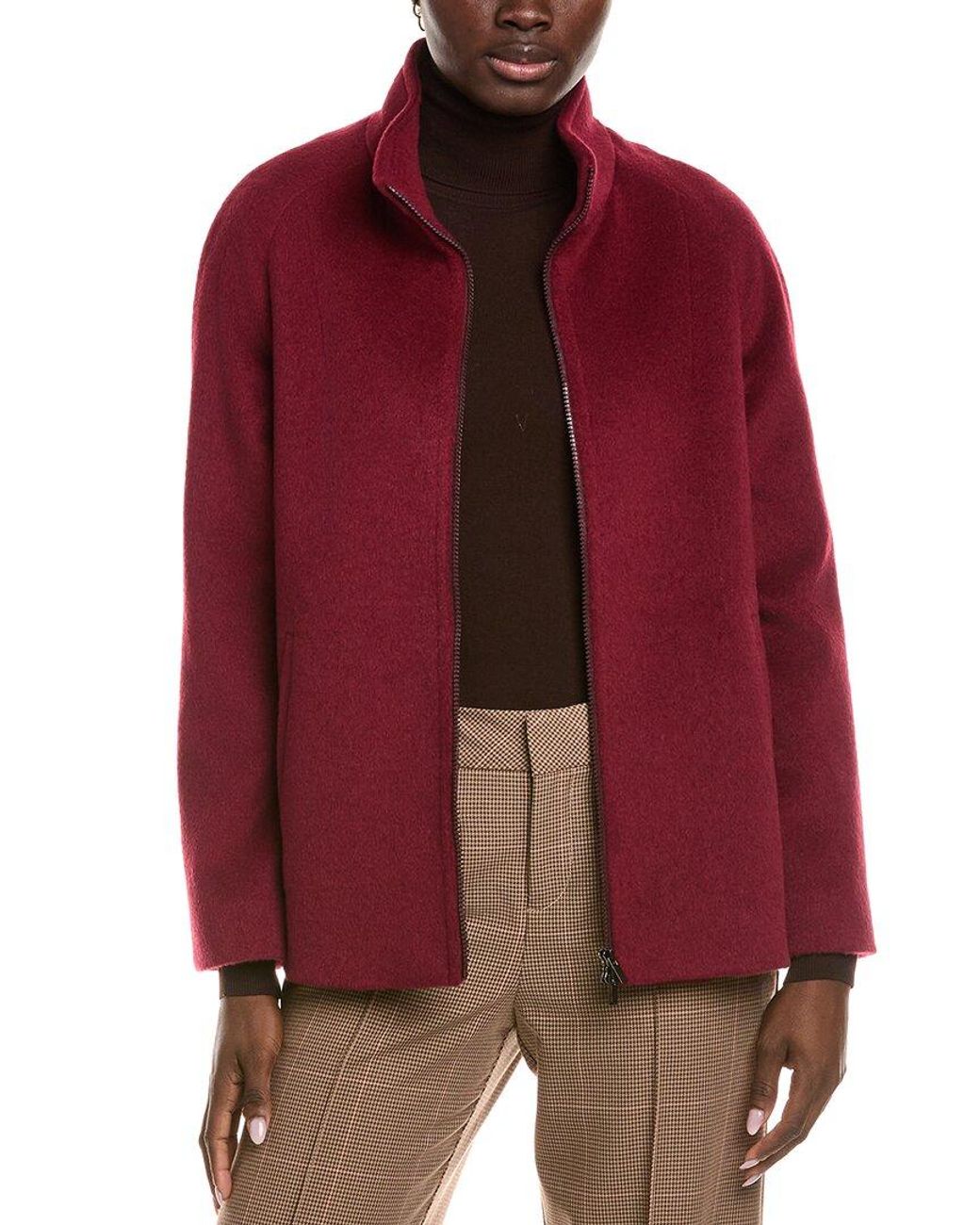 Cinzia Rocca Red Icons Wool-Blend Short Coat