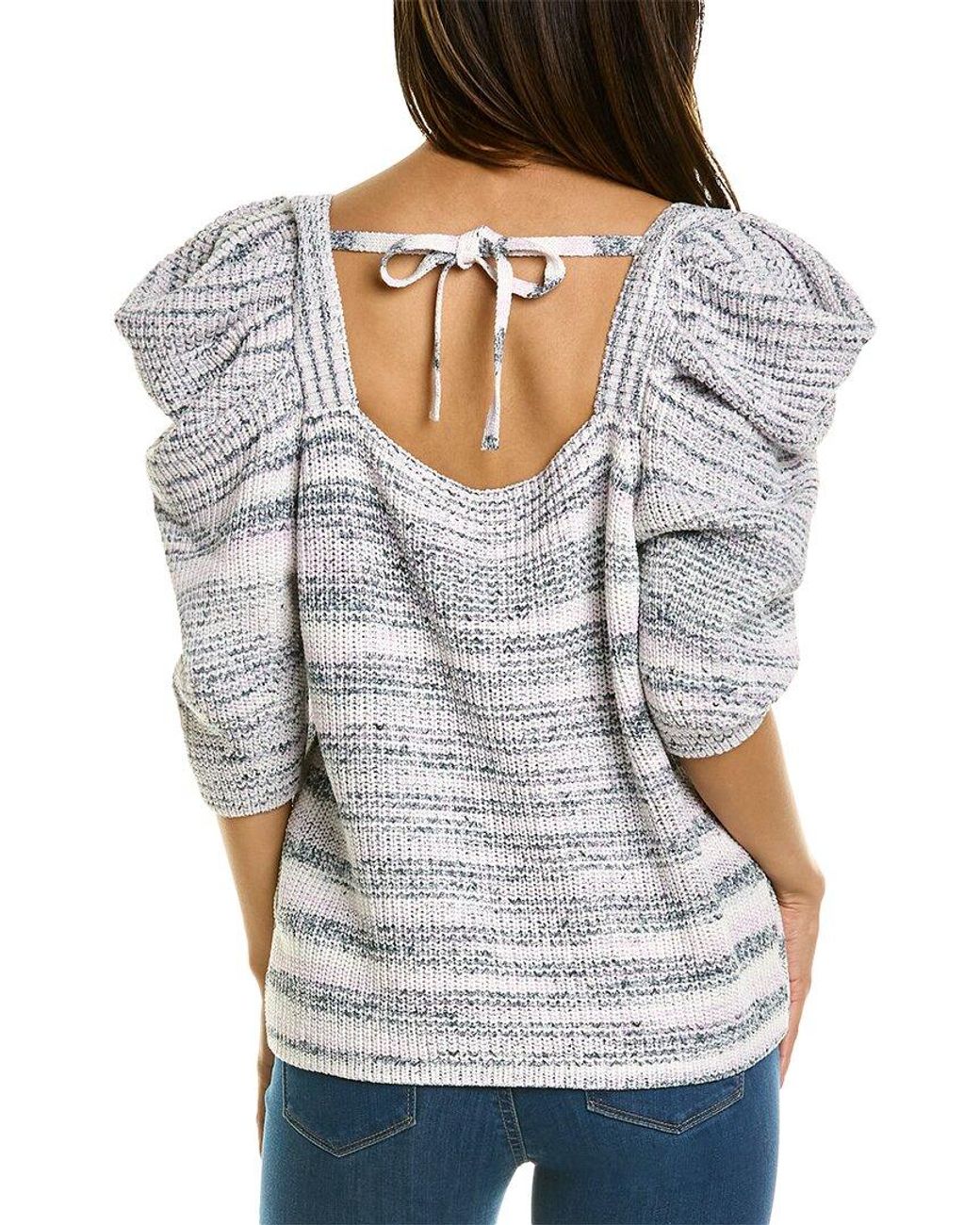 Ted Baker Gray Aspel Knit Top