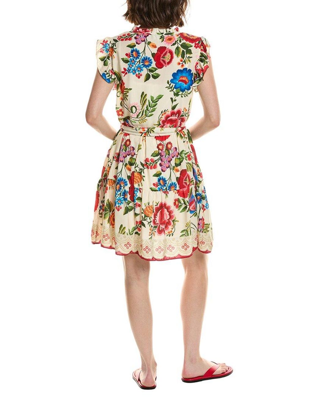 Julia Jordan White Printed Flex Mini Dress