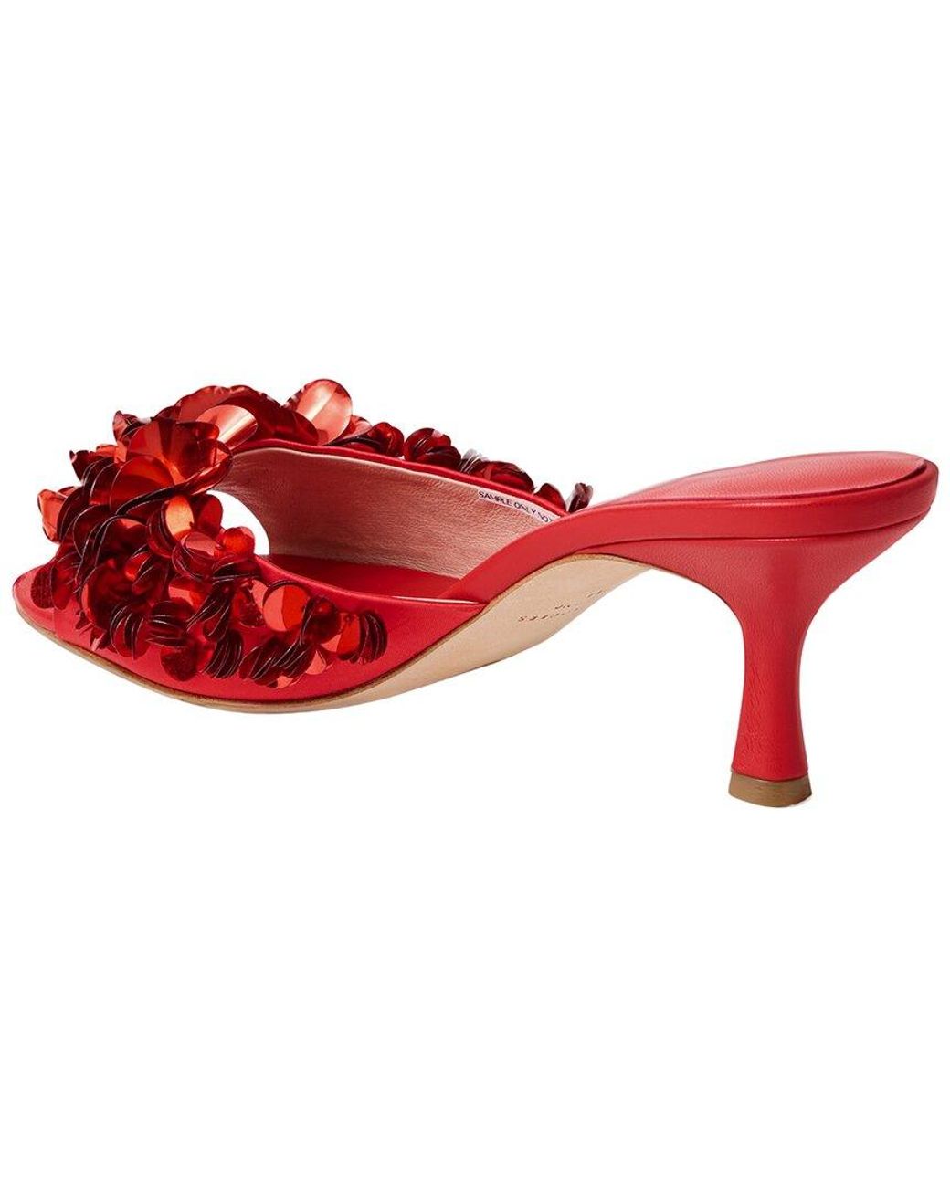 Jack Rogers Red Crown Sequin Sandal
