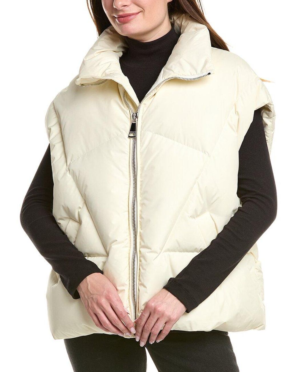 Khrisjoy Natural Moon Wool & Cashmere-Blend Lined Puffer Vest