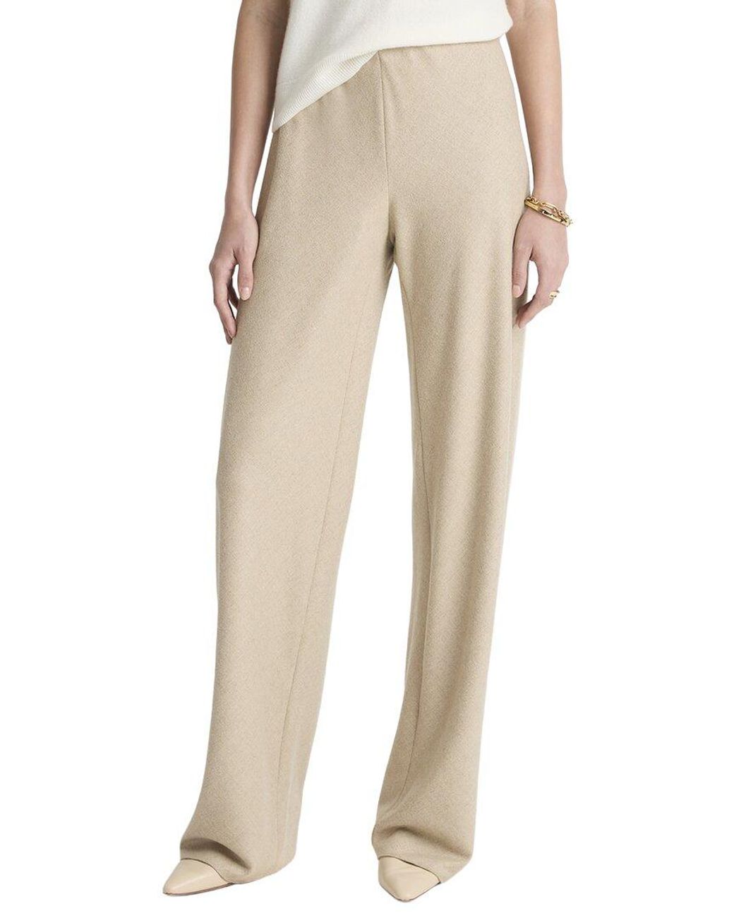 Vince Natural High Waist Wool-Blend Bias Pant