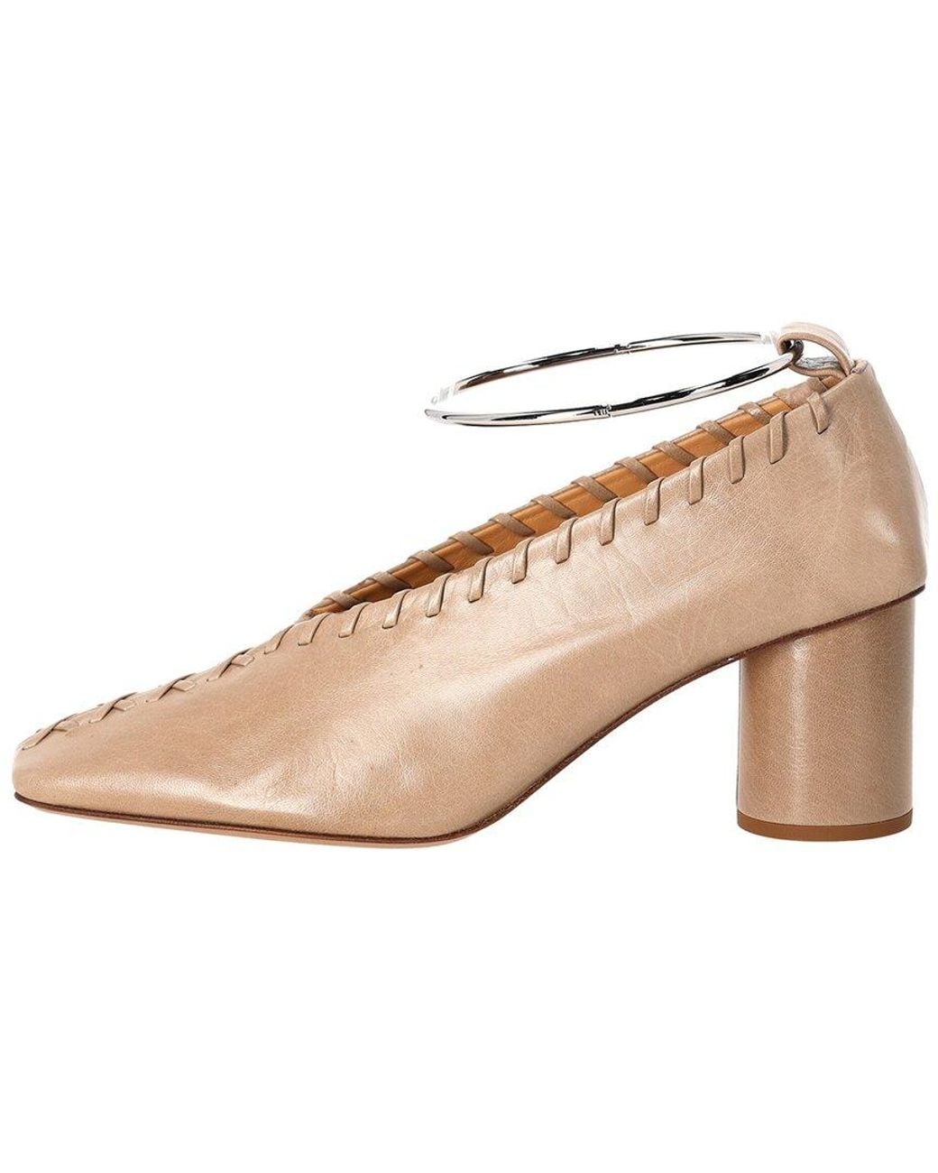 Jil Sander Natural Leather Ballet Pump (Authentic Pre-Loved)