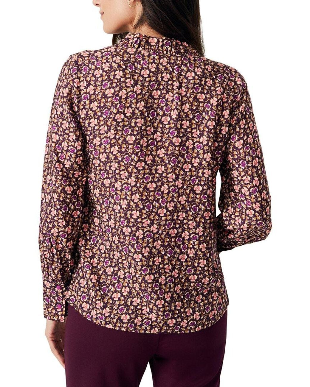 J.McLaughlin Red Cecilia Blouse