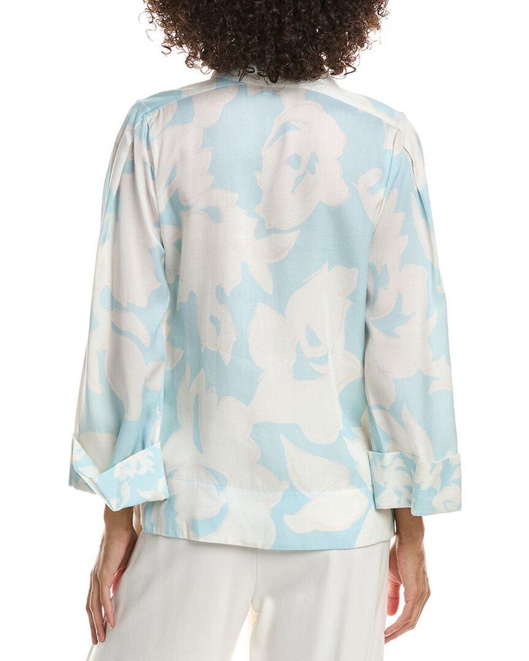 10 Crosby Derek Lam Blue Lacey Button Down Shirt