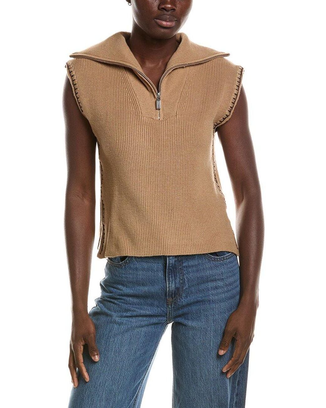 Hunter Blue 1/2-Zip Sweater