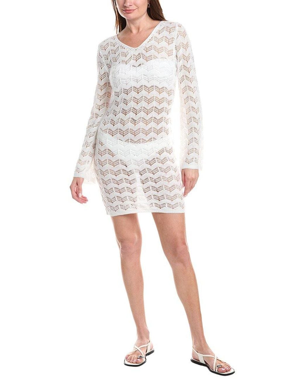 Salty Lemon White High Neck Halter Tank Dress